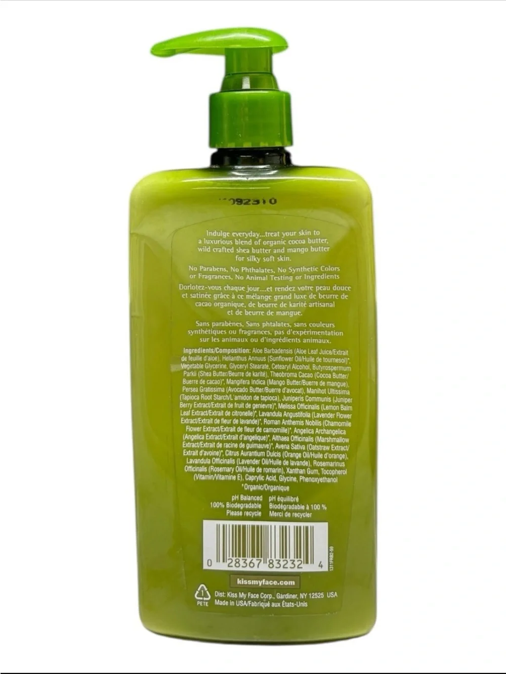 Kiss My Face Filthy Rich Citrus Lavender Moisturizer Lotion 11oz